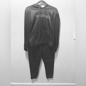 Haus of Sy Black Hauswife Hoodie and Joggers Set